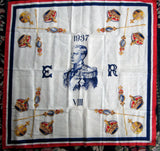 Table Cloth Edward VIII Coronation Abdicated England Rare Bridge Cloth