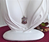 Necklace Watch Fob Pendant English Sterling Silver 1937 Chester Sterling Chain Fancy