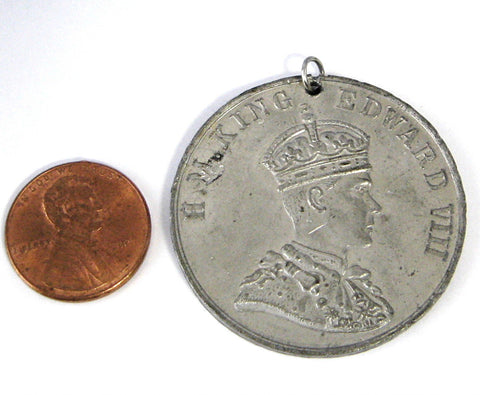 Royal Medal Coronation Abdicated King Edward VIII Never Crowned 1937