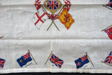 Scarf Coronation Edward VIII George VI 1937 Crown Flags Handkerchief