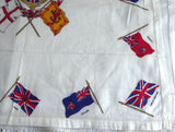 Scarf Coronation Edward VIII George VI 1937 Crown Flags Handkerchief