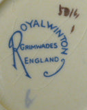 Royal Winton George VI Visit US Canada Cup And Saucer 1939 Grimwades Souvenir