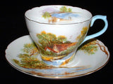 Shelley England Cup And Saucer Old Mill New Cambridge Shape 1949-1966