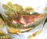 Shelley England Cup And Saucer Old Mill New Cambridge Shape 1949-1966