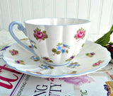 Shelley Cup And Saucer Rose Pansy Forget-Me-Not Ludlow Chintz