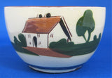 Motto Ware Bowl Ill Blows The Wind Dartmouth Mottoware 1940s Sugar Bowl
