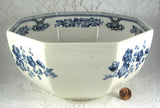 Masons Blue Transferware Manchu Bowl 8.5 Octagonal 1940s Ironstone Blue And White
