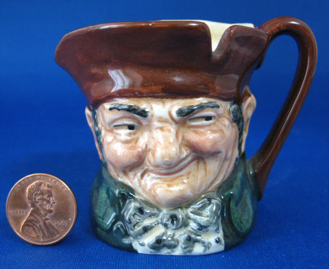 Royal Doulton Miniature Character Jug Old Charley 1940s Nokes D 6046