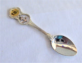 Set 4 English Souvenir Spoons London Cornwall Brighton Stratford 1960s Silver Plate
