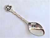 Set 4 English Souvenir Spoons London Cornwall Brighton Stratford 1960s Silver Plate