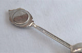 Set 4 English Souvenir Spoons London Cornwall Brighton Stratford 1960s Silver Plate