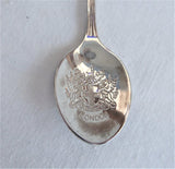 Set 4 English Souvenir Spoons London Cornwall Brighton Stratford 1960s Silver Plate