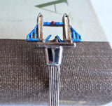 Set 4 English Souvenir Spoons London Cornwall Brighton Stratford 1960s Silver Plate
