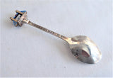 Set 4 English Souvenir Spoons London Cornwall Brighton Stratford 1960s Silver Plate