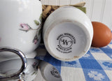 Royal Worcester June Garland Egg Coddler Pair King Double 2 Egg Size Floral 1950s