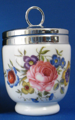 Egg Coddler Royal Worcester Bournemouth 2 Egg 1950s Floral King Double