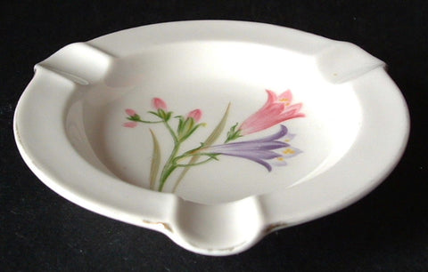 Shelley China England Ashtray Wild Flowers Bone China 1950-1960s