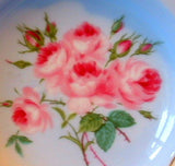 Shelley China England Blue Ashtray Rose Bouquet Bone China 1950-1960s