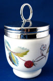 Egg Coddler Royal Worcester Strawberry Fair Single 1950s Strawberries Blossoms
