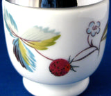 Egg Coddler Royal Worcester Strawberry Fair Single 1950s Strawberries Blossoms