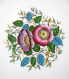 Wedgwood Fancy Floral Plate Hand Painted Enamels Vintage 1950s 10.5 Inches