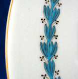 Wedgwood Fancy Floral Plate Hand Painted Enamels Vintage 1950s 10.5 Inches
