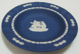 Wedgwood Portland Blue Jasperware Plate Bowl 7 Inches Pegasus 1950s