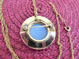 Cupid Wedgwood Necklace Pin Convertible Blue And White Jasper Cupid 1950s GF