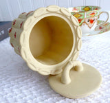 Wedgwood Jasper Jar With Lid Primrose And Terracotta 1950s Bamboo Caneware
