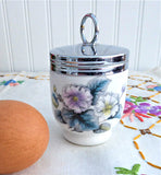 Woodland Egg Coddler Royal Worcester Single 1 Egg Size Floral 1950s England