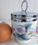 Woodland Egg Coddler Royal Worcester Single 1 Egg Size Floral 1950s England