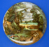 English Pot Lid The Cornfield Constable James Kent 1950s Historic Reproduction
