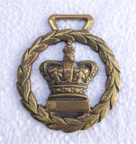 Crown Horse Brass Laurel Wreath England Queen Elizabeth 1953 Coronation Peerless