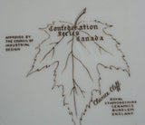 Queen Elizabeth II Coronation Plate Clarice Cliff Sepia 1953 For Canada