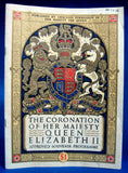 Coronation Programme Queen Elizabeth II England 1953 Programme