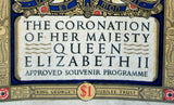 Coronation Programme Queen Elizabeth II England 1953 Programme