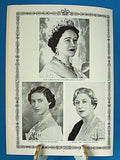 Coronation Programme Queen Elizabeth II England 1953 Programme