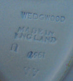 Wedgwood Jasperware 3 Graces Heart Dish Blue And White Acorn Border