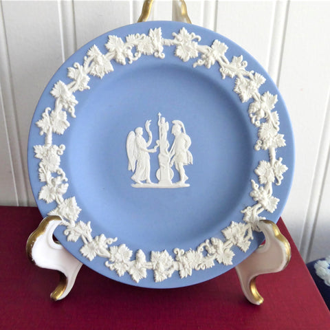 Wedgwood Blue Jasper Jasperware Dish Nike And The Warrior 1959 Small Plate