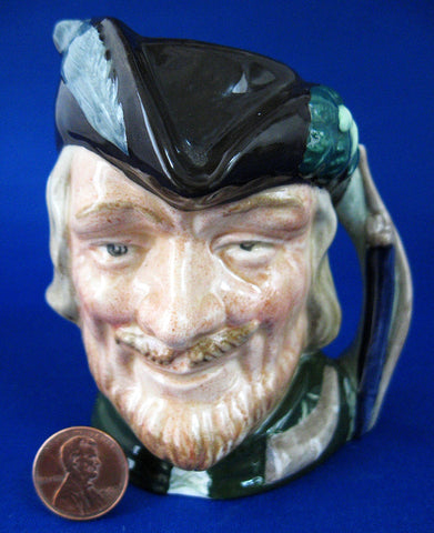 Royal Doulton Robin Hood Toby Character Jug Small 1960s Famous Hero Pitcher