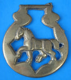 Horse Brass Walking Horse English Pub Brass 1960s Tourist Brass Pub Brass