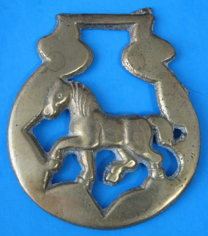 Horse Brass Walking Horse English Pub Brass 1960s Tourist Brass Pub Brass