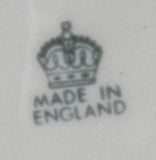 Blue Transferware Pitcher Jug 8 Inches Floral England 1950s Blue and White