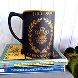 Tankard 1969 Investiture Prince Charles Of Wales Wedgwood Black Basalt Caenarvon