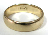 Ring Wedding Band 14k Gold 6 Grams Solid Gold 5 MM 14kt Wedding Ring