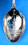 Souvenir Spoon London Enamel Crest Finial Engraved Bowl 1970s Silver Plate