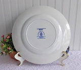 Old Faithful Geyser Yellowstone Blue Transferware Plate Meakin Jonroth 1970s 100 Years