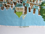 Royal Sandringham Tea Towel 1970s Queen Elizabeth Ulster Irish Linen