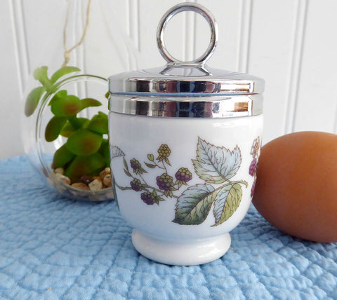 Egg Coddler Royal Worcester Lavinia Blackerry Vines Single Standard 1970s