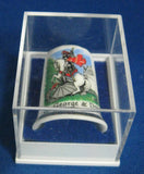 English Thimble Saint George And The Dragon Bone China Mint In Box 1970s